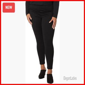 Plus Size Ponte Leggings High Rise Seamed Office to Evening Wear